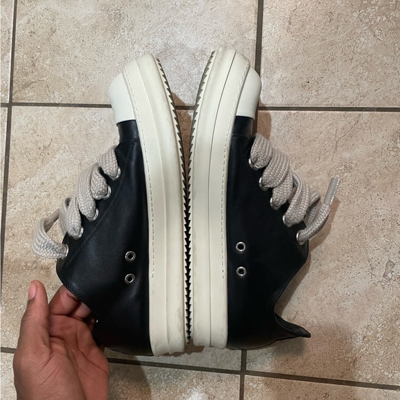 RICK OWENS JUMBO LACE LOWTOP SIZE 12 - Picture 2 of 4